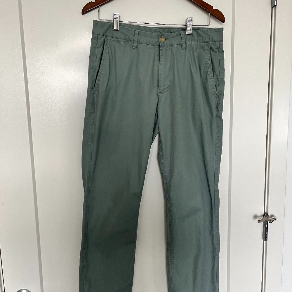 Bonobos Cotton Pants Sage Green 31x30